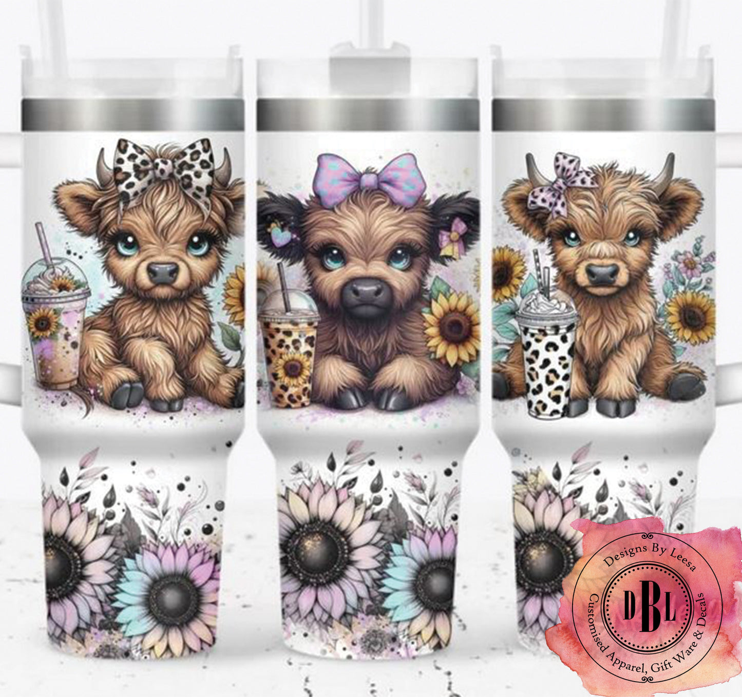 40oz Baby Highland Cow