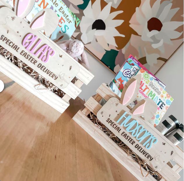 DIY Easter Crate Plaque