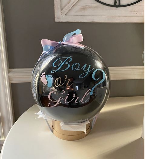 Ballon bulle Gender Reveal –