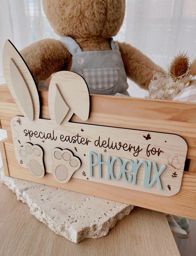 DIY Easter Crate Plaque