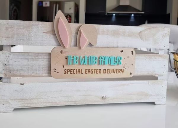 DIY Easter Crate Plaque