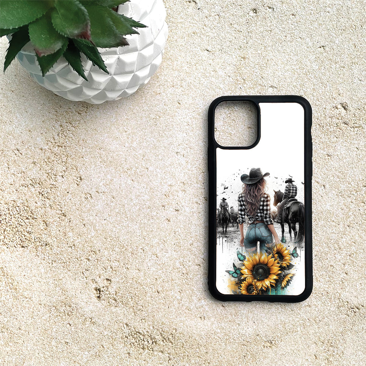 Phone Case - Cowgirl Sunflower