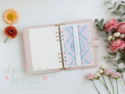 Pink and Blue Shell Cash Envelope