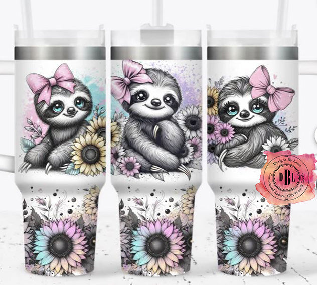 40oz Tumbler - Sloth