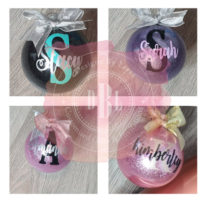 Customised Christmas Baubles