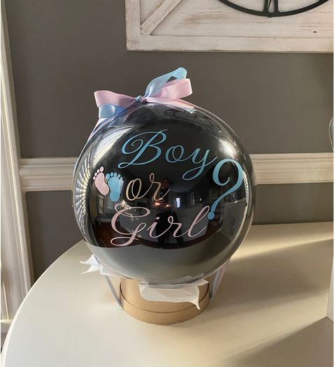 Gender Reveal No Mess Pop Balloon