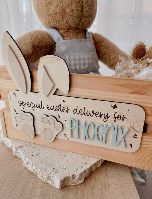 DIY Easter Crate Plaque
